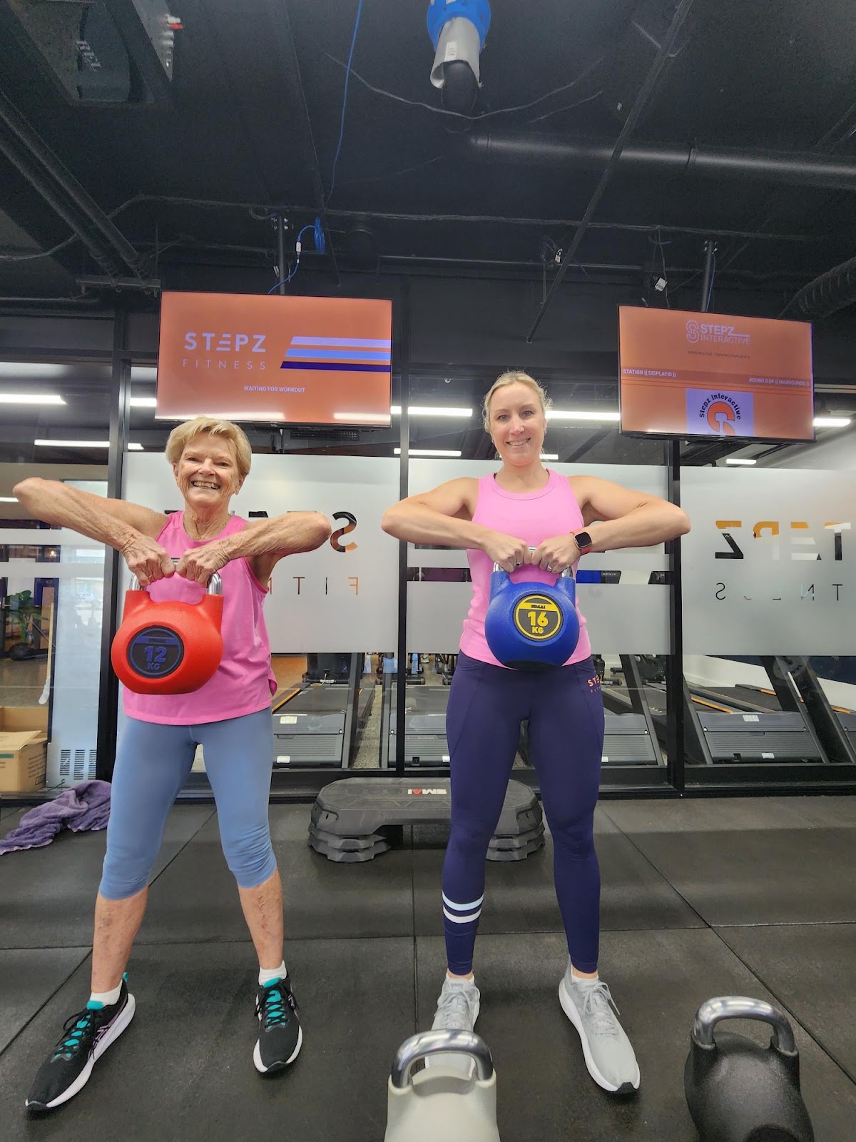 Stepz Fitness Lismore members strength training